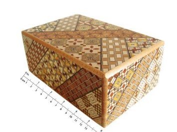 Yosegi Puzzle Box 5 sun 10 steps