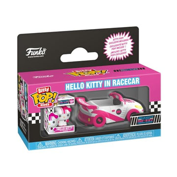 Funko Pop! Bitty Ride: Sanrio- Racecar with Hello Kitty - 0.9 Inch and 1.3 Inch (2.3 and 3.3 Cm) - Sanrio Collectable - Official Merchandise - Gift