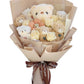 BBLION Cute Bear Bouquet - Handmade Plush Bear Bouquet with Cute Soap Flower for Any Occasions, Birthday, Bridal Shower, Graduation etc. (6 Little
