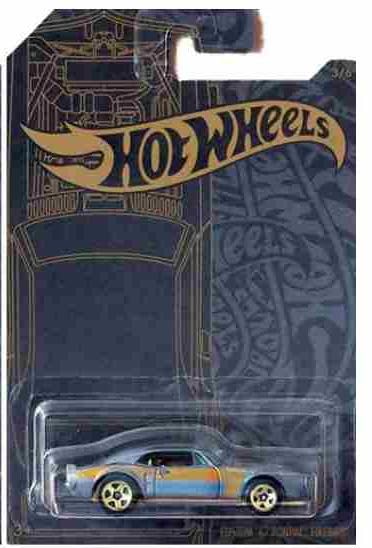 Hot Wheels 51st Anniversary Satin & Chrome Series Set of 6 Cars, Custom '71 El Camino, 71 Datsun 510 Wagon, '67 Pontiac Firebird, Aristo Rat, 63 Chevy