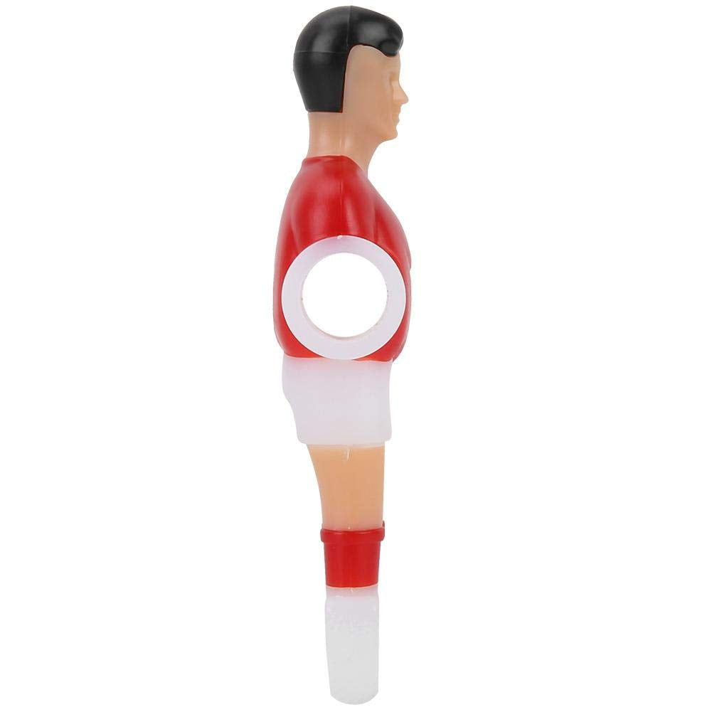 Fafeims Foosball Player Replacement Parts, 4 Pieces Plastic Soccer Men in Red and Blue, 4.13 x 1.44 x 0.16 inches, for Tournament Table Games