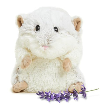warmies Microwavable & Weighted Stuffed Animals, Hamster - Heated Stuffed Animal Plushie for Warmth & Comfort - Cute Soft Plush Toys for Adults