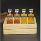 A Set of Exquisite Mini Whiskey Wine Bottle Bar Model,1:12 Scale Dollhouse Miniature Accessories,Verisimilitude Mini Whiskey Wine Decoration,Decor