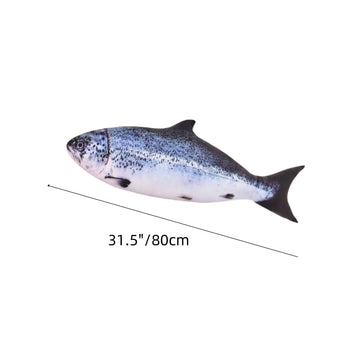 XIZHI 31.5 Inch Giant Soft Fish Cushion Pillow Animal Plush Pillow 3D Fish Cushion Carp Plush Throw Pillow Toys Gifts for Kids Birthday Christmas