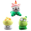 Laruokivi Plants Plush Toys Figures Doll Cattail & Happy Sunshroom & Spring Bean 3pcs Set Kids Gift