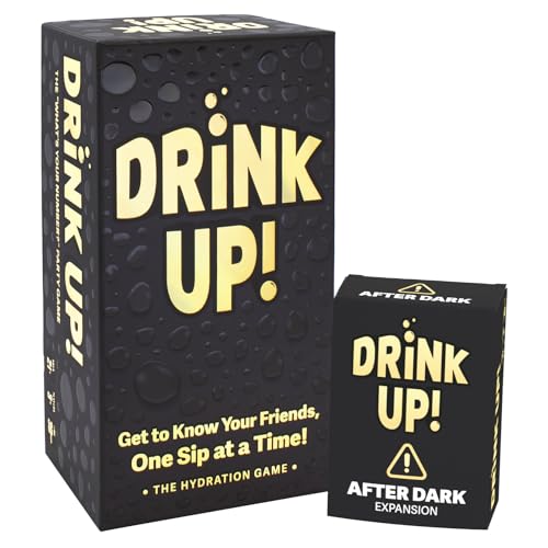 DRINK UP! Drinking Game + After Dark Expansion Set - Get To Know Your Friends, One Sip At A Time - Hilarious Adult Party Card Game for College