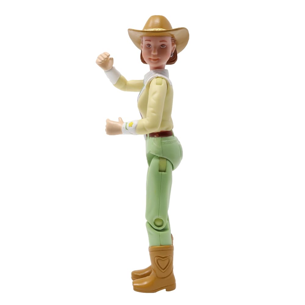 Fisher-Price Replacement Part Loving Family Farm and Dollhouse Lily Gray Horse Playset 75273 - Replacement Woman Mom Western Style Horseback Cowgirl