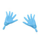 Replacement Parts for Collectible Monster High Frankie Stein School Dance DNX34 - Set of Replacement Hands - Left and Right - Blue