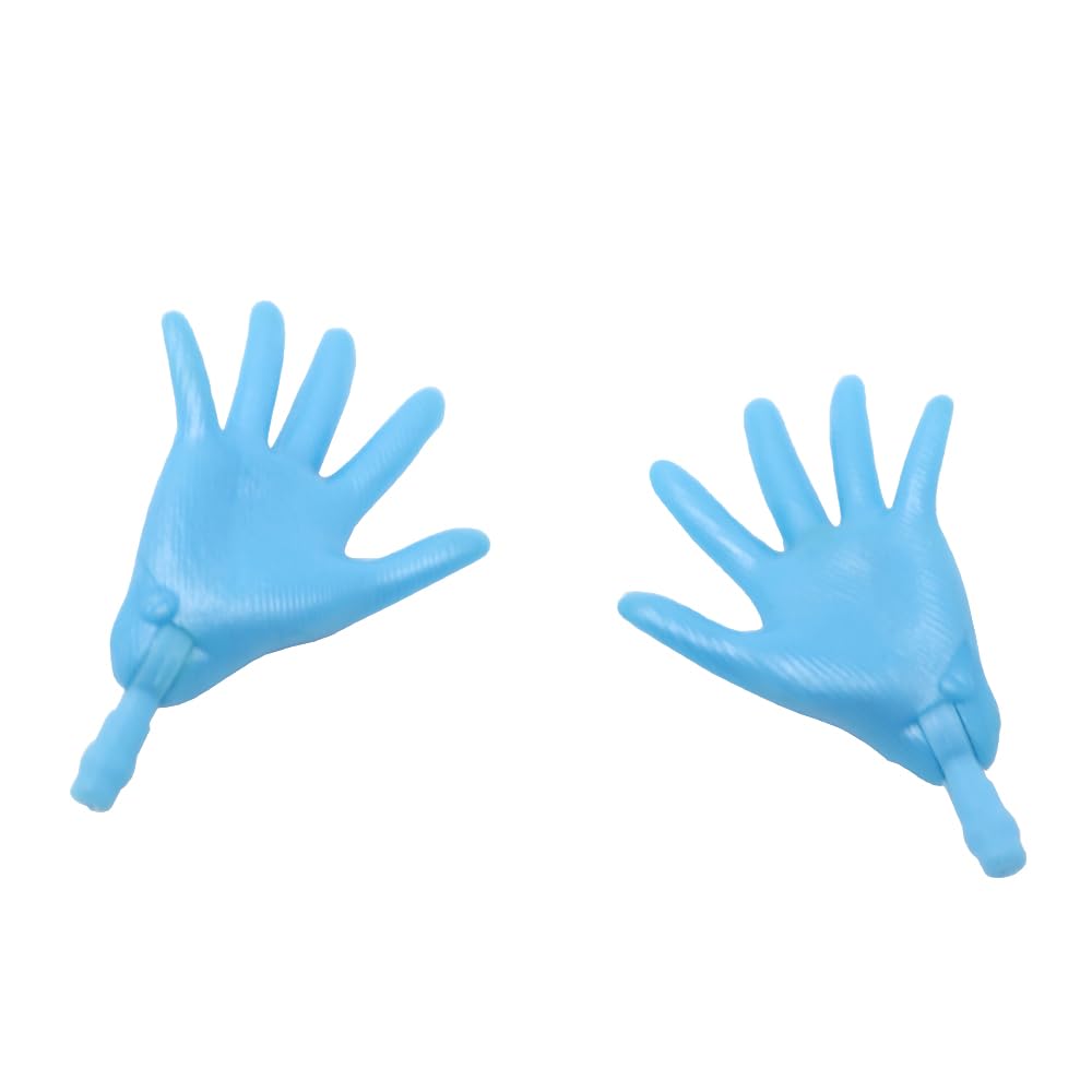 Replacement Parts for Collectible Monster High Frankie Stein School Dance DNX34 - Set of Replacement Hands - Left and Right - Blue