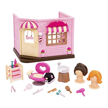Li'l Woodzeez Hair Salon Playset, Baabaa Spa with Accessories, Playsets