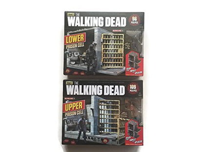 McFarlane Toys Construction Bundle - The Walking Dead TV (1) Upper and (1) Lower Prison Cell Sets