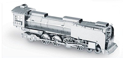 Set of 2 Metal Earth 3D Laser Cut Model Kits: Farm Tractor & Steam Locomotive