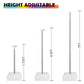 AooeDomi Metal Balloon Column Kit Set of 4, Reusable Telescopic Design with Base, Height Adjustable from 1.5 to 7 Ft, Balloon Stander for Party