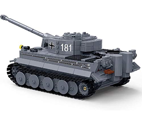 General Jim's Military Brick Building Set - WW2 German Army King Tiger Tank Building Blocks Model Set for Military, World War 2, Military and Brick