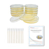 EZ BioResearch Bacteria Science Kit (IV): Top Science Fair Project Kit. Prepoured LB-Agar Plates And Cotton Swabs. Exclusive Free Science Fair Project