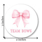 Boots or Bows Western Gender Reveal Stickers - 40 Labels (20 of Each Design)