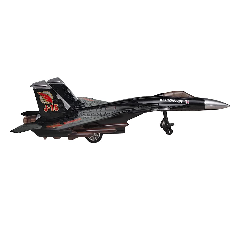 HSOMiD Army Air Force Fighter Jet Toy Military Airplane - Fun Lights and Sounds, Bump and Go Action Pretend Play Kids Aircraft Bomber Plane -Great