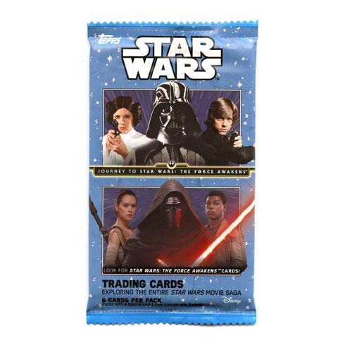 Star Wars The Force Awakens trading cards Topps 2015 2 packs