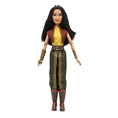 Disney Store Official Princess Classic Doll (Raya), 11 Inches, Includes Brush with Molded Details, Fully Posable Toy in Classic Outfit Princess Toys