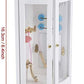 EatingBiting Handcraft 1:12 Small House Miniature Wooden Shower Room Bathroom for mini Furniture Landscape, Vivid 1 Set Shower Room Bathroom with All