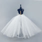2pcs/lot Fashion Petticoat for 11.5" 1/6 Doll Slip Wedding Dress Underskirt Clothes Outfits 1/6 BJD Dollhouse Accessories (Long, White)