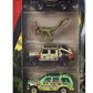 Jurassic World Matchbox Dinosaur Vehicle Collection, Die-Cast Cars and Figures 5 Packs, Bundle of 4, 20 Vehicles, JGL60-956B