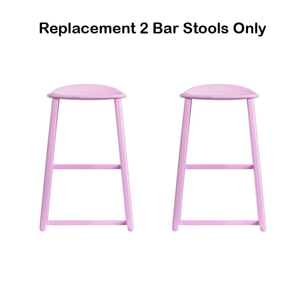 Replacement Part for Barbie Doll Dreamhouse Dollhouse Playset HMX10 - Replacement 2 Pink Barstools