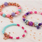 Make It Real: Bedazzled! Charm Bracelets Kit - Blooming Creativity - Create 3 Unique Bracelets, 104 Pieces, Includes Play Tray, All-In-One, DIY