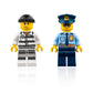 LEGO City Minifigure Combo - Jail Prisoner & Police Officer with Accessories