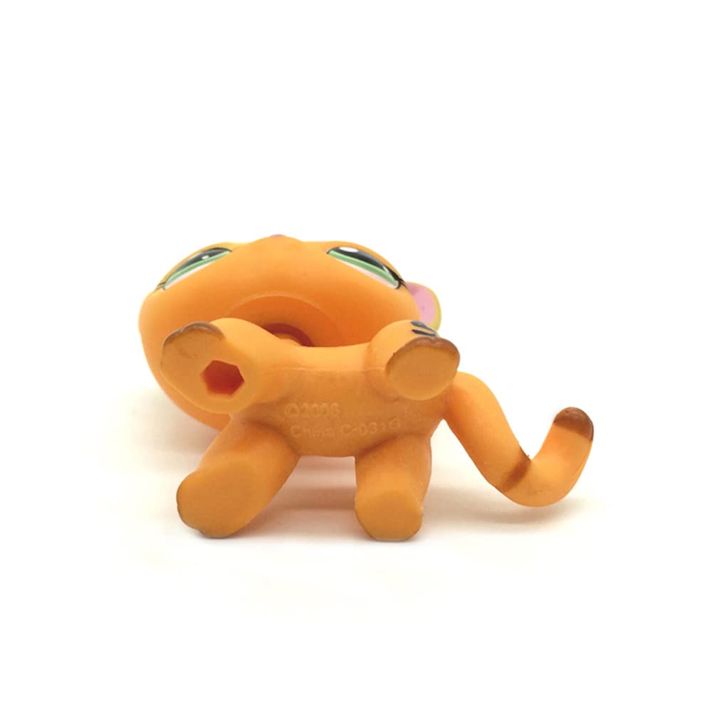 CFCLLBR Mini Pet Toys #1643 Orange Short Hair Cat Flower Animal Figure