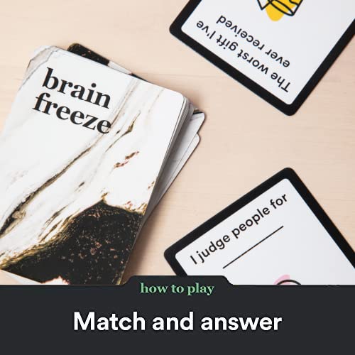 Brain Freeze After Dark Party Game - The Hilarious Speak-Before-You-Think Adult Card Game for White Elephant Parties, Stocking Stuffers and Board