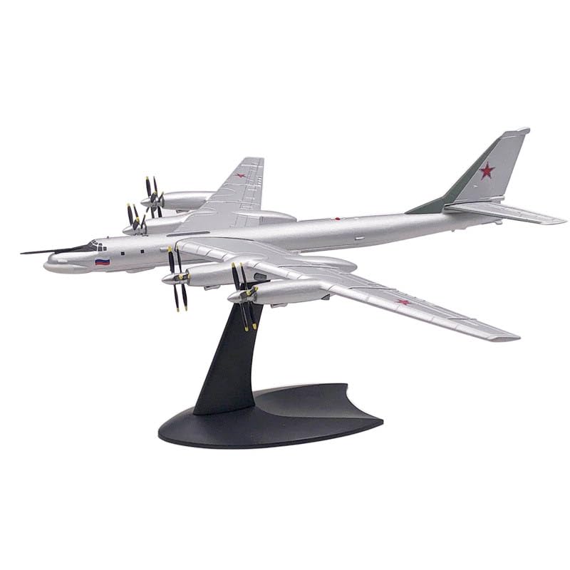 LATUROP Tu-95MS Military Bomber Model, 1:200 Scale Metal Diecast Airplane Displays, Alloy Simulation Aircraft Models for Gift and Collection.