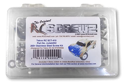 Tek002 - Compatible with Tekno RC SCT-410 Stainless Steel Screw Kit