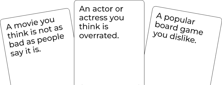 BAD OPINIONS Party Game + After Dark Expansion Set - Adult Card Game of Hot Takes & Sizzling Debates for White Elephant Parties, Stocking Stuffers