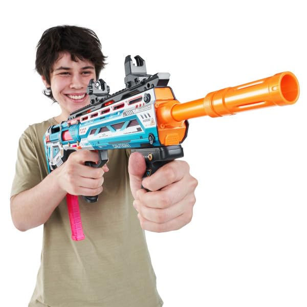 XSHOT Skins Pro Series 1 Long Shot Blaster by ZURU with 40 Darts, Air Pocket Technology Darts and Dart Storage, Outdoor Toy, Teens and Adults, Age 14+