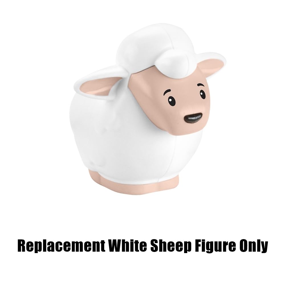 Replacement Part for Fisher-Price Little-People Christmas Nativity Playset - HPP89 ~ Replacement White Sheep Figure
