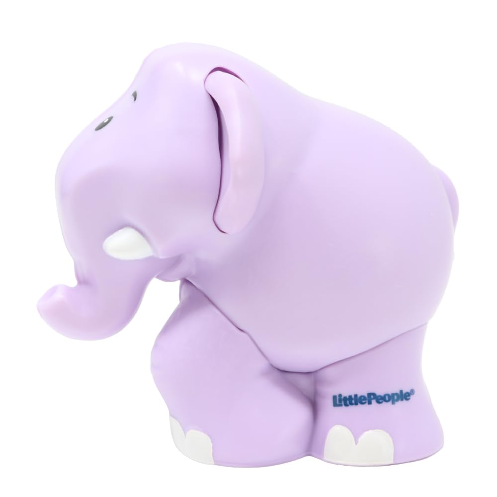 Fisher-Price Replacement Part Little People Noah's Ark Zoo Safari Jungle Animals Playset JLV11 - Replacement Purple Elephant Figure