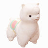 XIYUAN 13.8inch White Alpaca Plush Hug Pillow Toy Alpaca Doll Toys Llama Plushie Stuffed Animal Llamacorn Plushie Doll Toy Soft Fluffy Cushion