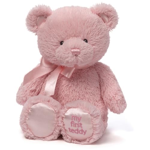 GUND My First Teddy Bear 10-Inch Pink Stuffed Animal for Ages 0+