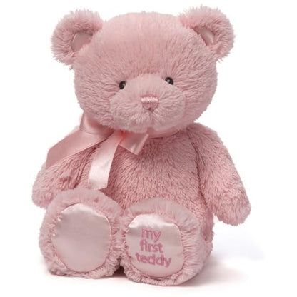 GUND My First Teddy Bear 10-Inch Pink Stuffed Animal for Ages 0+