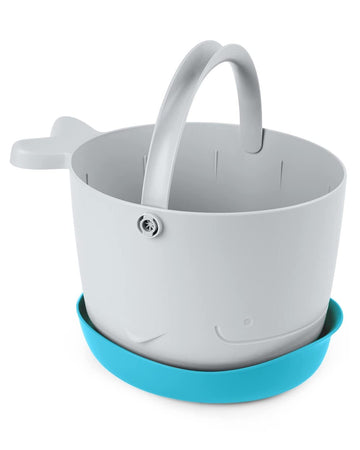 Skip Hop Bath Toy Storage, Moby Stowaway Bucket, Grey