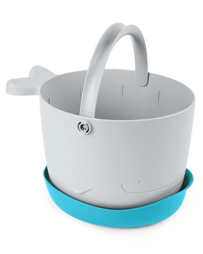 Skip Hop Bath Toy Storage, Moby Stowaway Bucket, Grey
