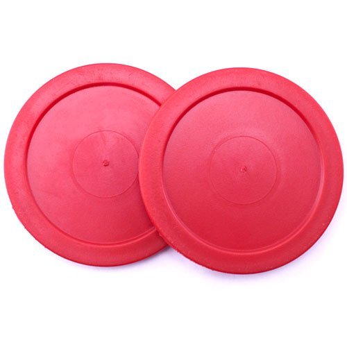 Set of Two 2.5 Inch Air Hockey Replacement Pucks - Includes 1 Bonus Puck (3 Total)!