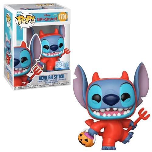 Funko Pop! Vinyl Figure Lilo & Stitch Devil Stitch #1701, Entertainment Earth Exclusive, Multicolor, 3.75 Inches