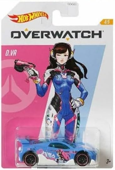 Hot Wheels Overwatch Car Series Die?Cast 5?Pack Bundle- Tracer, Soldier:76, Reinhardt, D.Va & Roadhog | Licensed Blizzard Collectible | 1:64 Scale