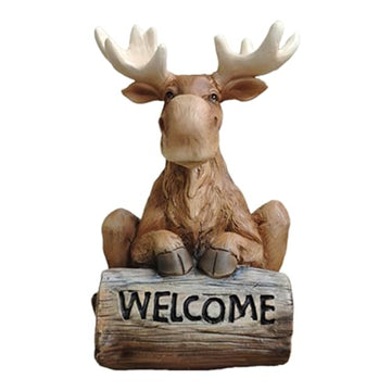 Spoontiques Moose Garden Statue - Decorative Garden Statue - Colorful Home Décor for Indoor or Outdoor Use - Patio Decoration - Garden Accessory