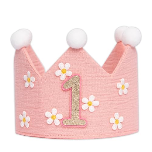 UDOTE Pink Daisy 1st Crown Hat