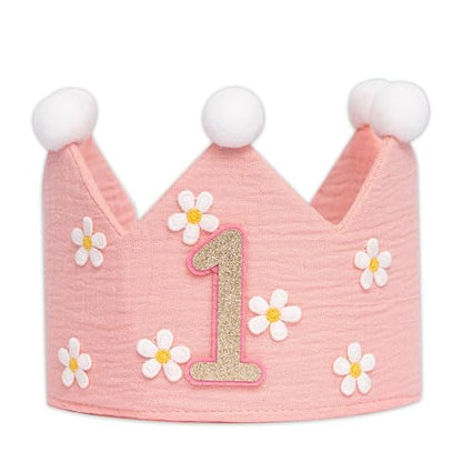 UDOTE Pink Daisy 1st Crown Hat