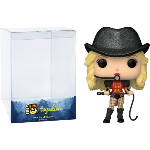 Funko Britney S p e a r s (Chase): P o p ! Rocks Vinyl Figurine Bundle with 1 Compatible 'ToysDiva' Graphic Protector (262-61435 - B/A)