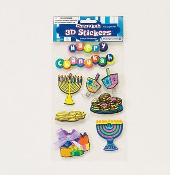 Rite Lite TY-14348 3-D Chanukah Stickers